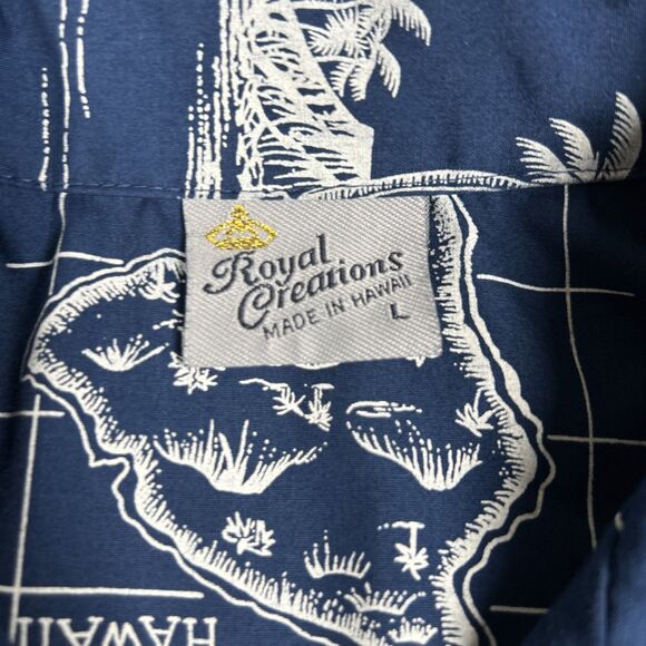 Royal Creations Hawaiian Shirt Lot Of 2 Mens Large Floral Colorful Vacation - Picture 8 of 11